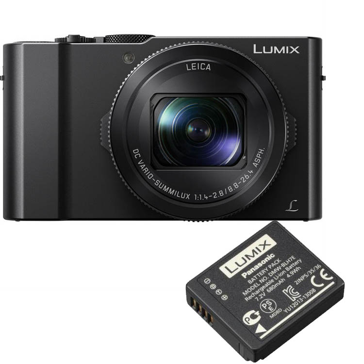 Panasonic Lumix DMC-LX15 zwart + DMW-BLH7 accu